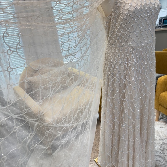 Heart Lattice Ankle Gown Needle and Thread Size 6 NWT - Picture 5 of 8